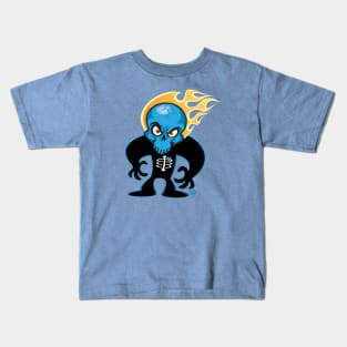 SkullyDawg Shadow Blue Skull Kids T-Shirt